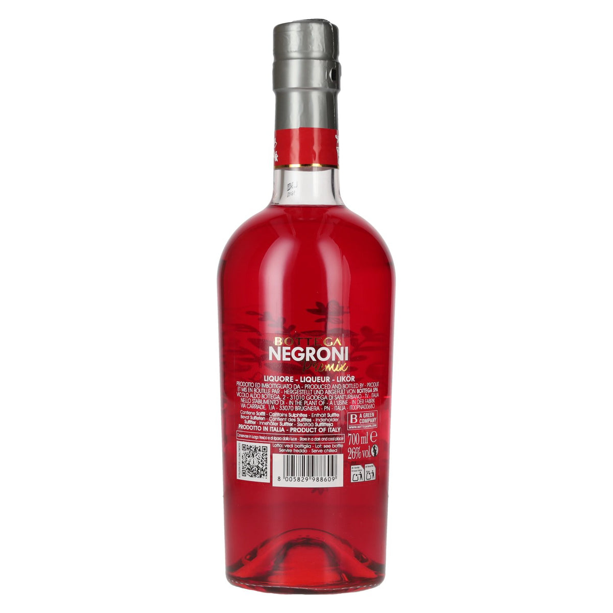 Bottega NEGRONI Premix 26% vol. 0,7 l