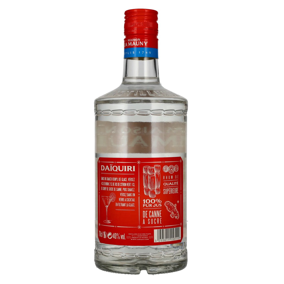 La Mauny Rhum Blanc Agricole Martinique 40% vol. 0,7 l