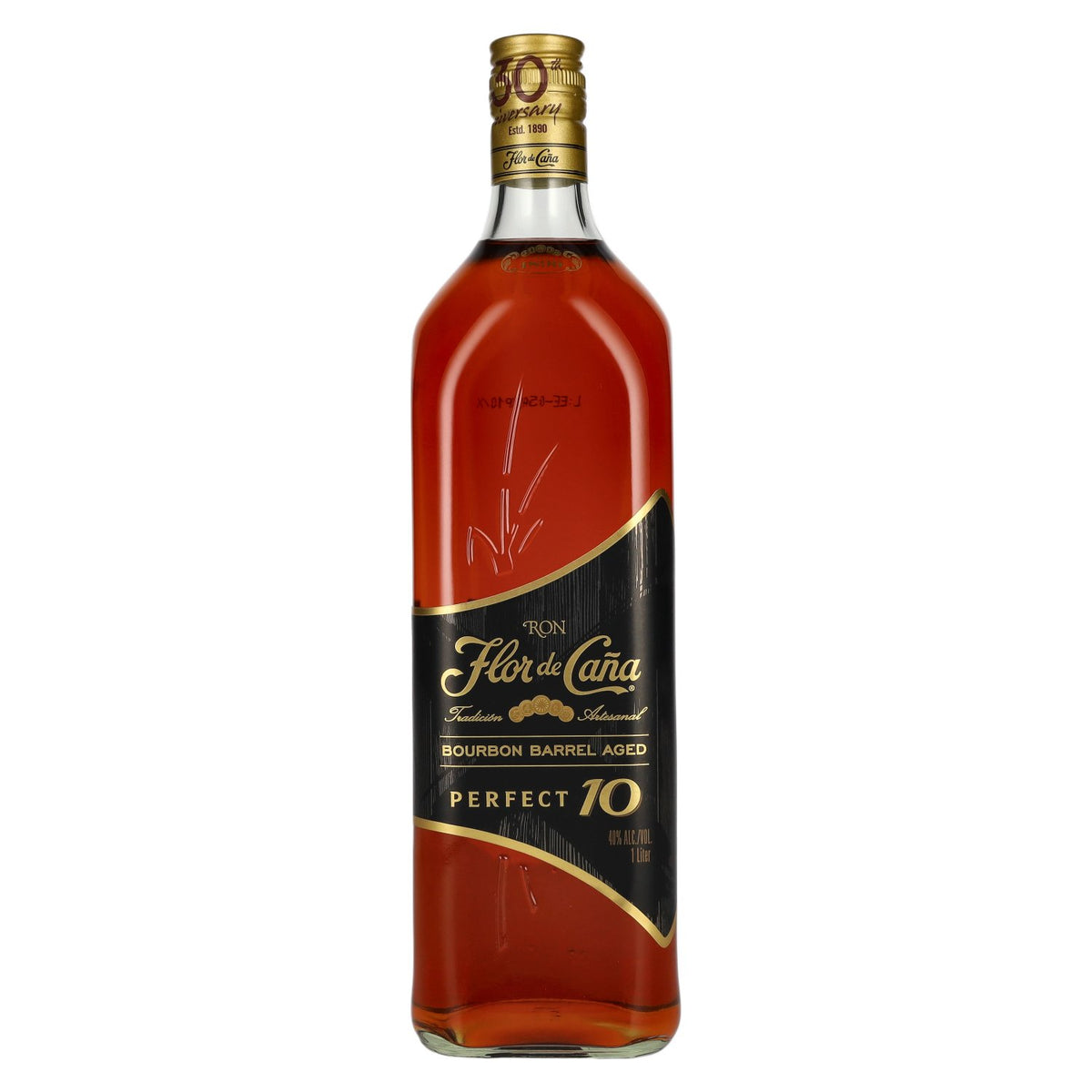 Flor de Caña PERFECT 10 Bourbon Barrel Aged 40% vol. 1 l