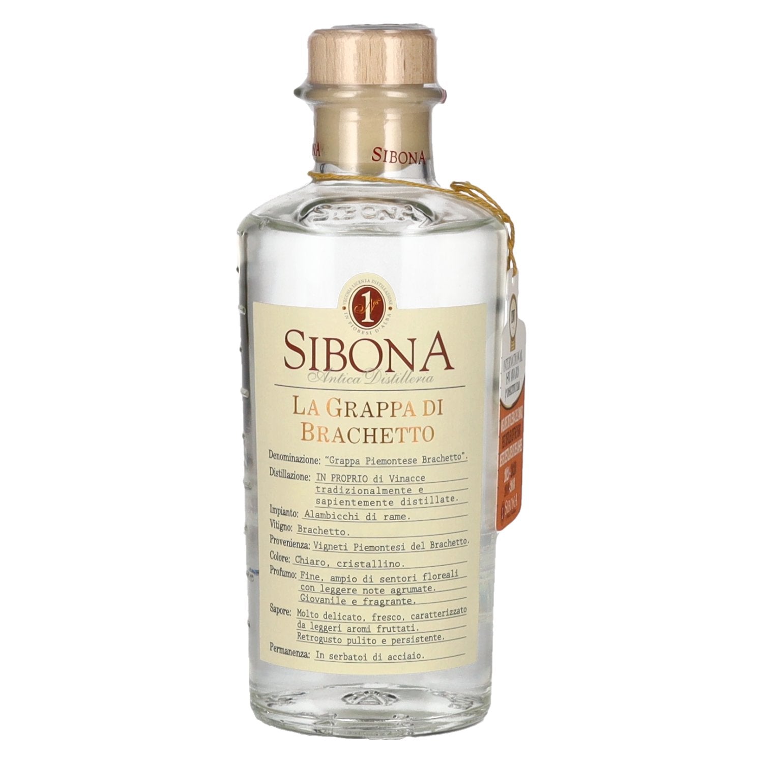 Sibona La Grappa di BRACHETTO 40% vol. 0,5l