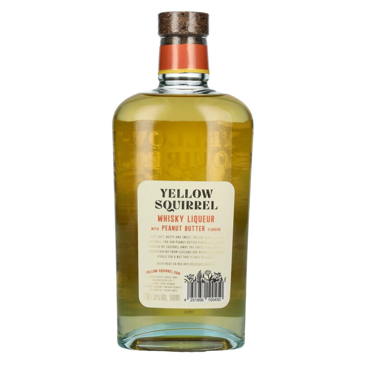 Yellow Squirrel Peanut Butter Whisky Liqueur 30% ABV 0.5l