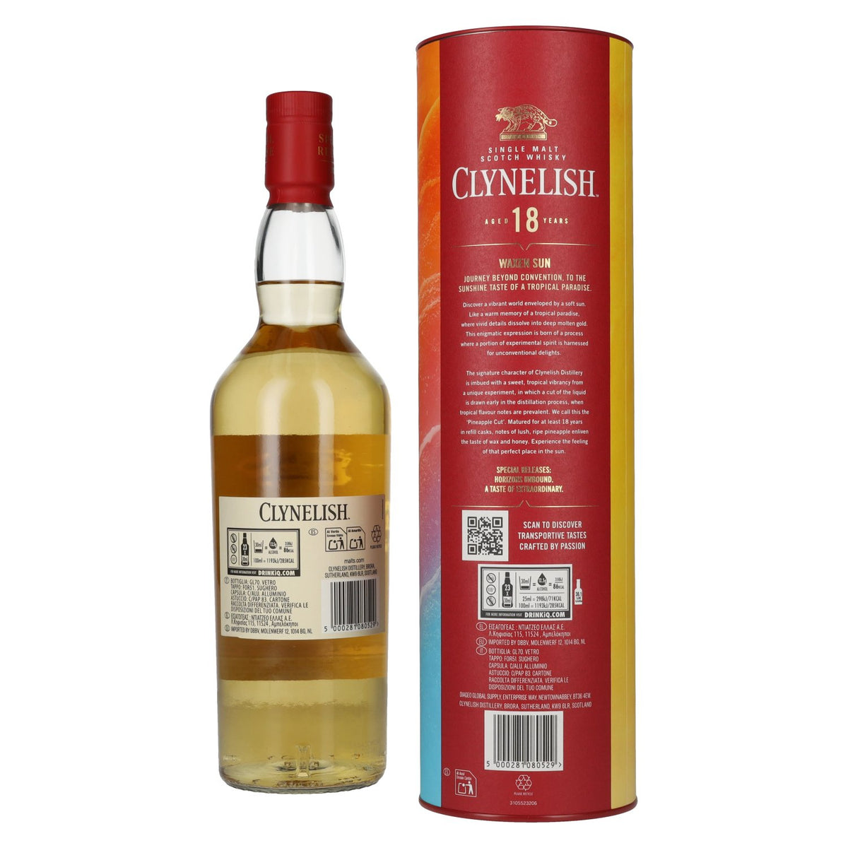 Clynelish 18 Years Old WAXEN SUN Single Malt Special Release 2025 51.6% ABV 0.7l in a gift box
