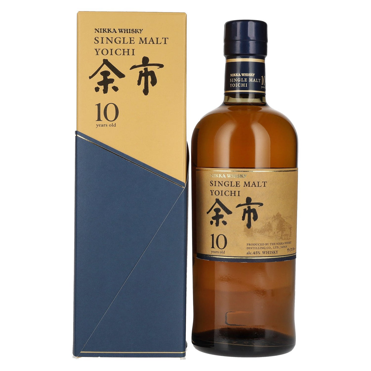 Nikka 10 Years Old Yoichi Single Malt Whisky 45% vol. 0.7 l in a gift box