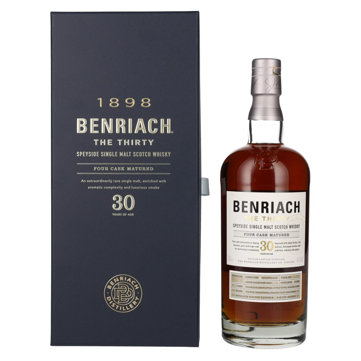 Benriach THE THIRTY Single Malt Four Cask Matured 46 % vol., 0,7 l, dans un coffret cadeau