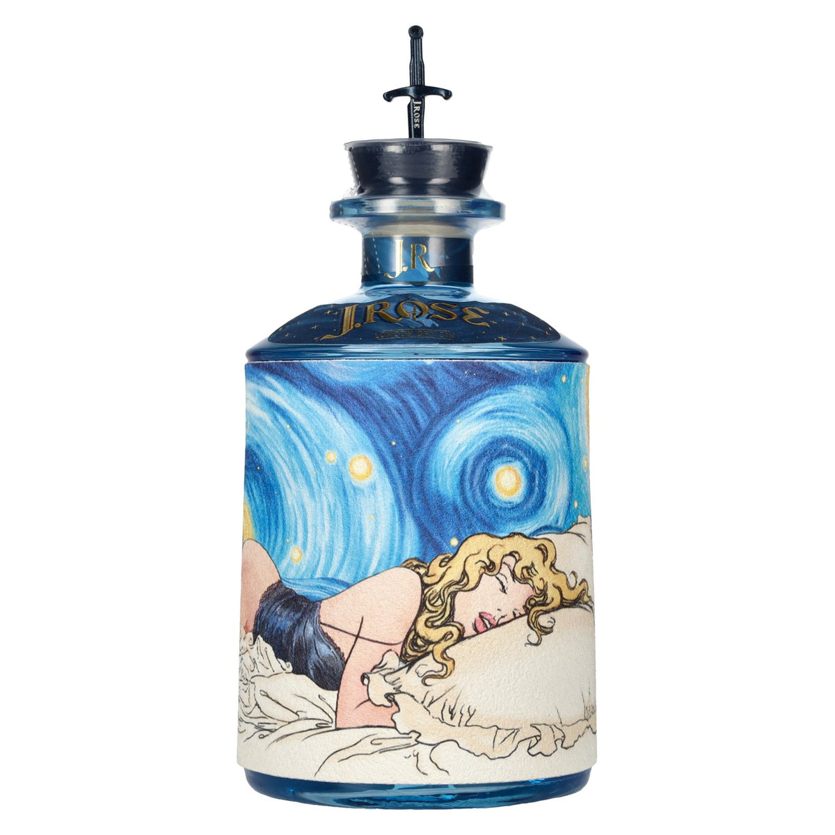 J. Rose London Dry Gin JR80 Édition limitée 43 % vol. 0,7 l avec autocollant lumineux LED