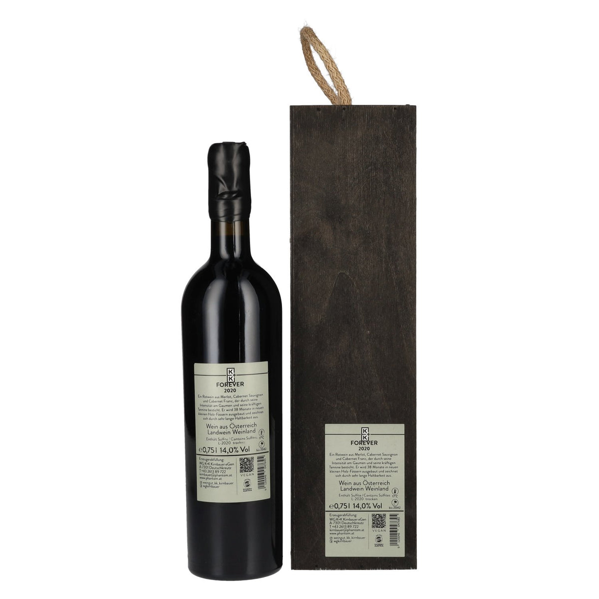 K+K Kirnbauer FOREVER 2020 14% vol. 0,75 l in houten kist