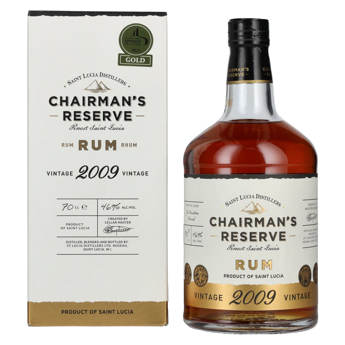 Chairman's Reserve Rum VINTAGE 2009 46% vol. 0,7 l in geschenkverpakking
