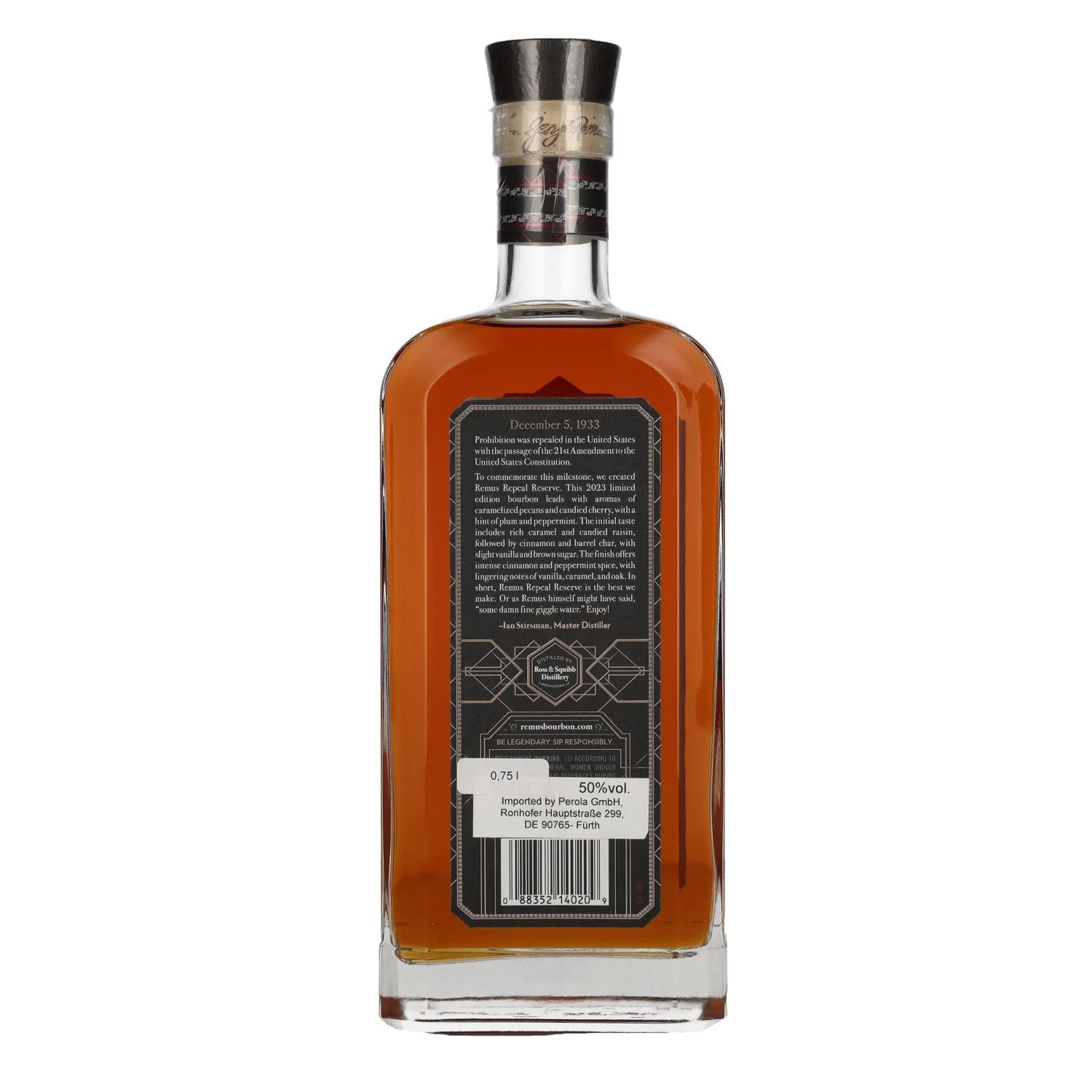 Remus Repeal Reserve Series VII Straight Bourbon Whiskey 50% Vol. 0,75l