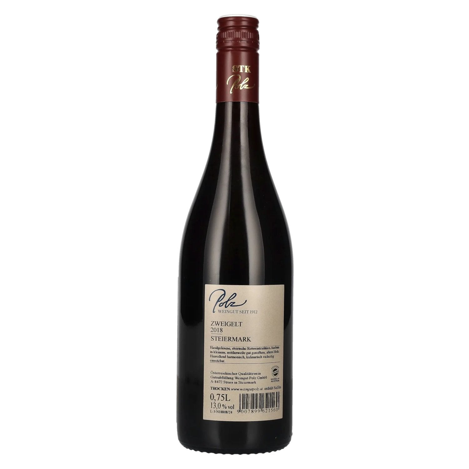 Polz Zweigelt Steiermark 2018 12,5% Vol. 0,75l