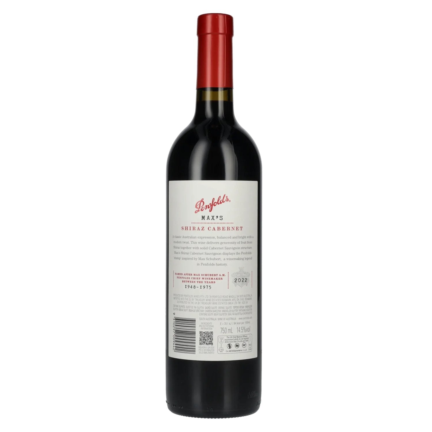 Penfolds MAX'S Shiraz Cabernet 2022 14,5% Vol. 0,75l