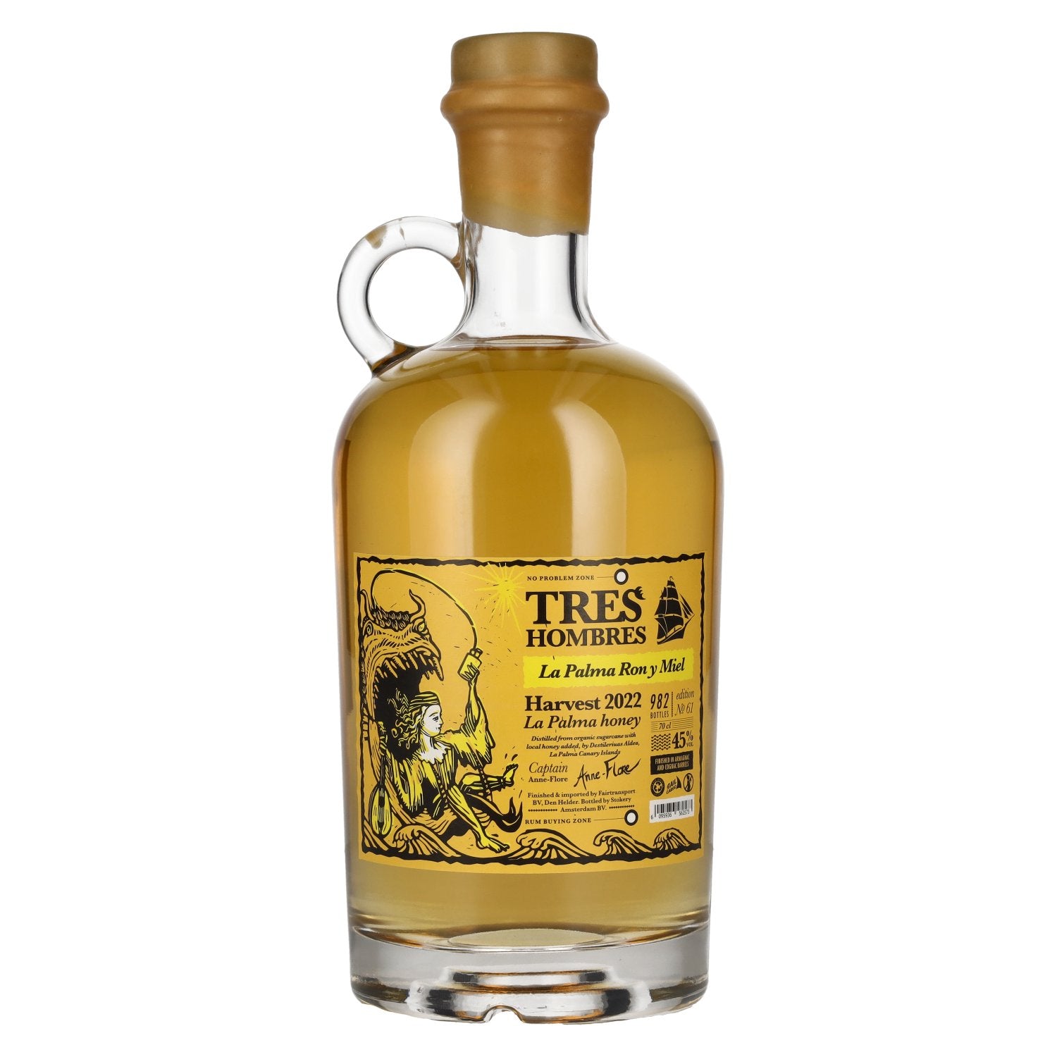 Tres Hombres La Palma Ron Y Miel Edition 61 2022 45% vol. 0,7l
