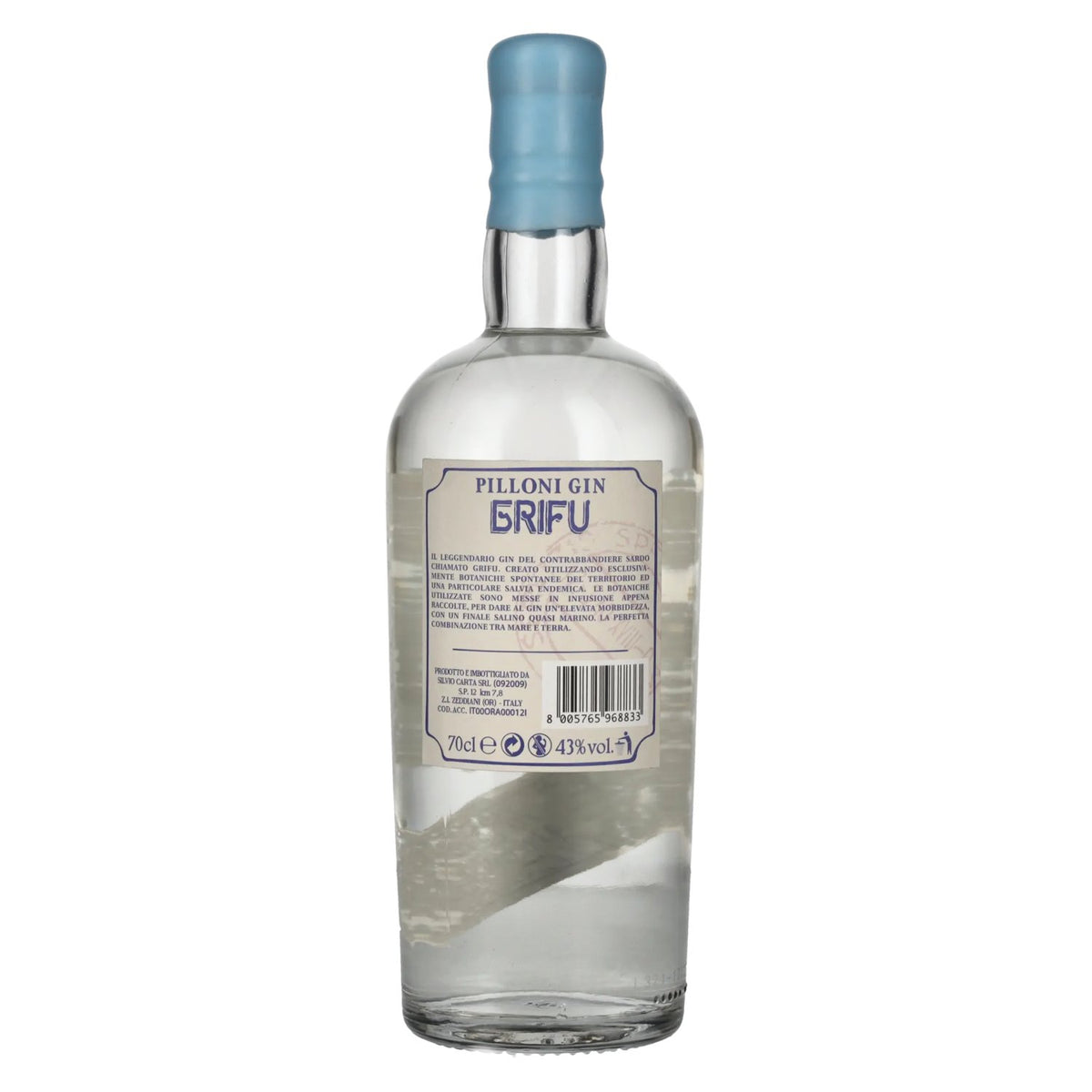 Pilloni Gin GRIFU 43% vol. 0,7 l