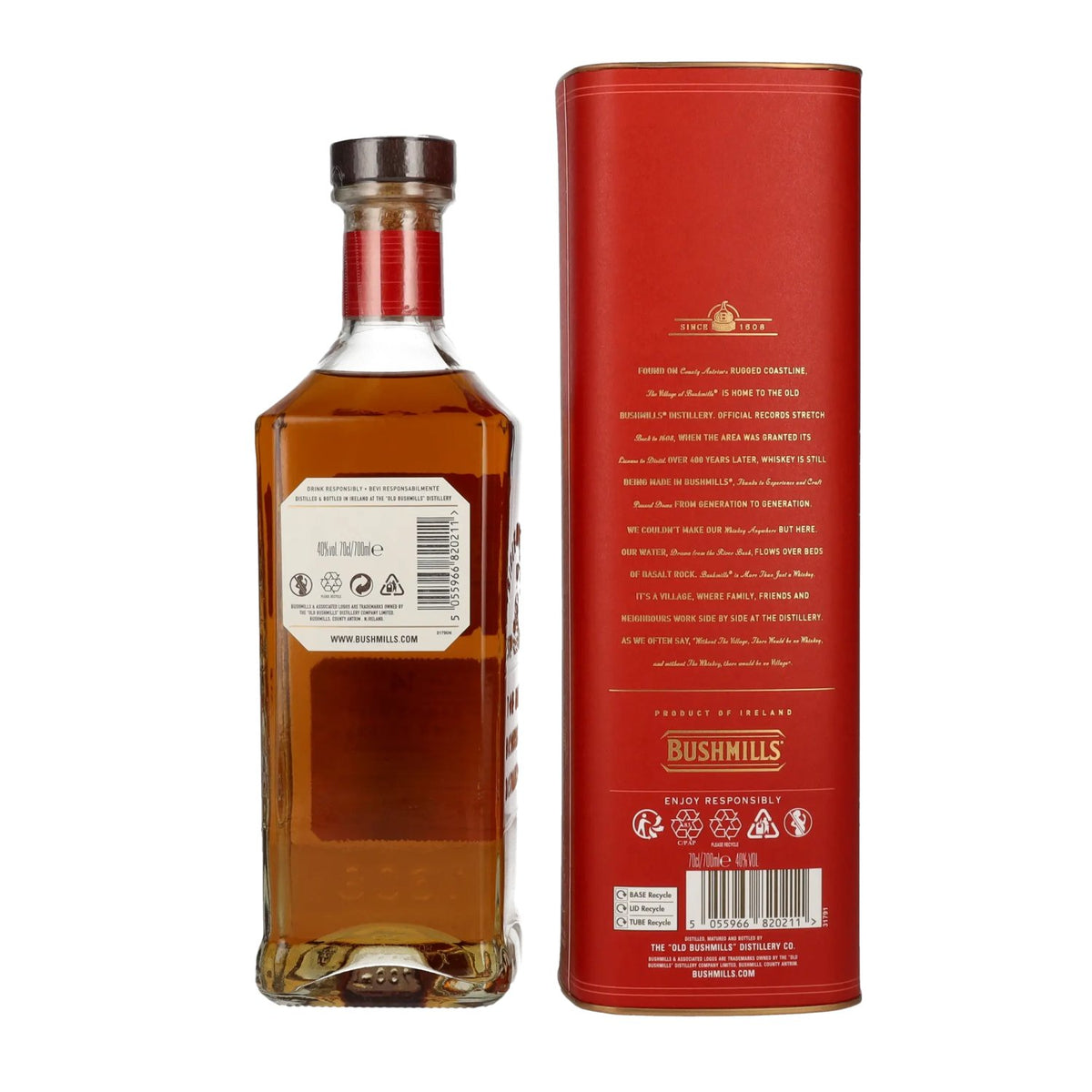 Bushmills 14-Year-Old Single Malt Irish Whiskey MALAGA CASK Finish 40% vol. 0.7 l in a gift box
