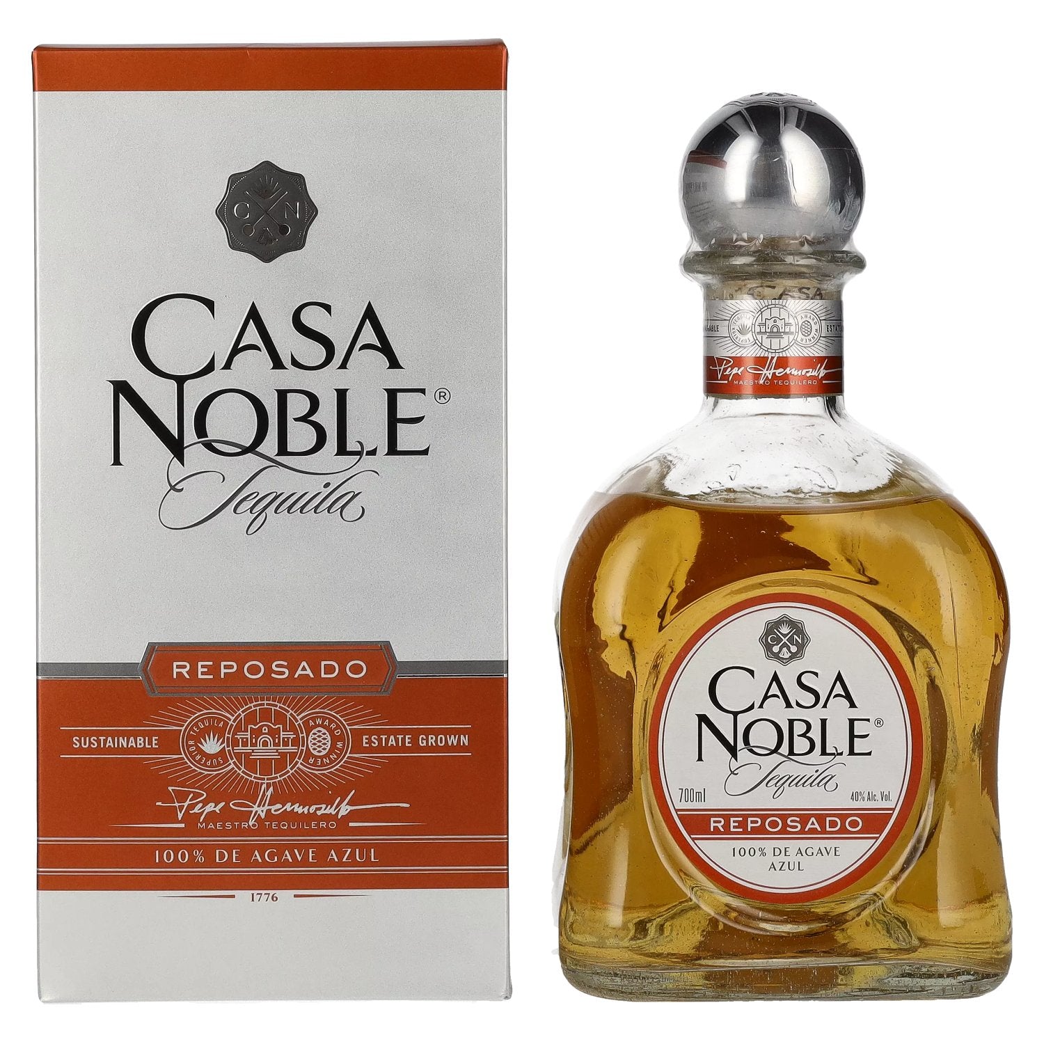 Casa Noble Tequila REPOSADO 100% de Agave Azul 40% Vol. 0,7l in Geschenkbox