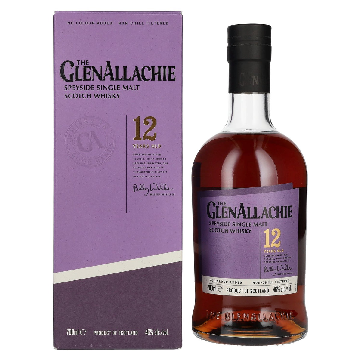 The GlenAllachie 12 Years Old Speyside Single Malt 46% vol. 0.7l in a gift box