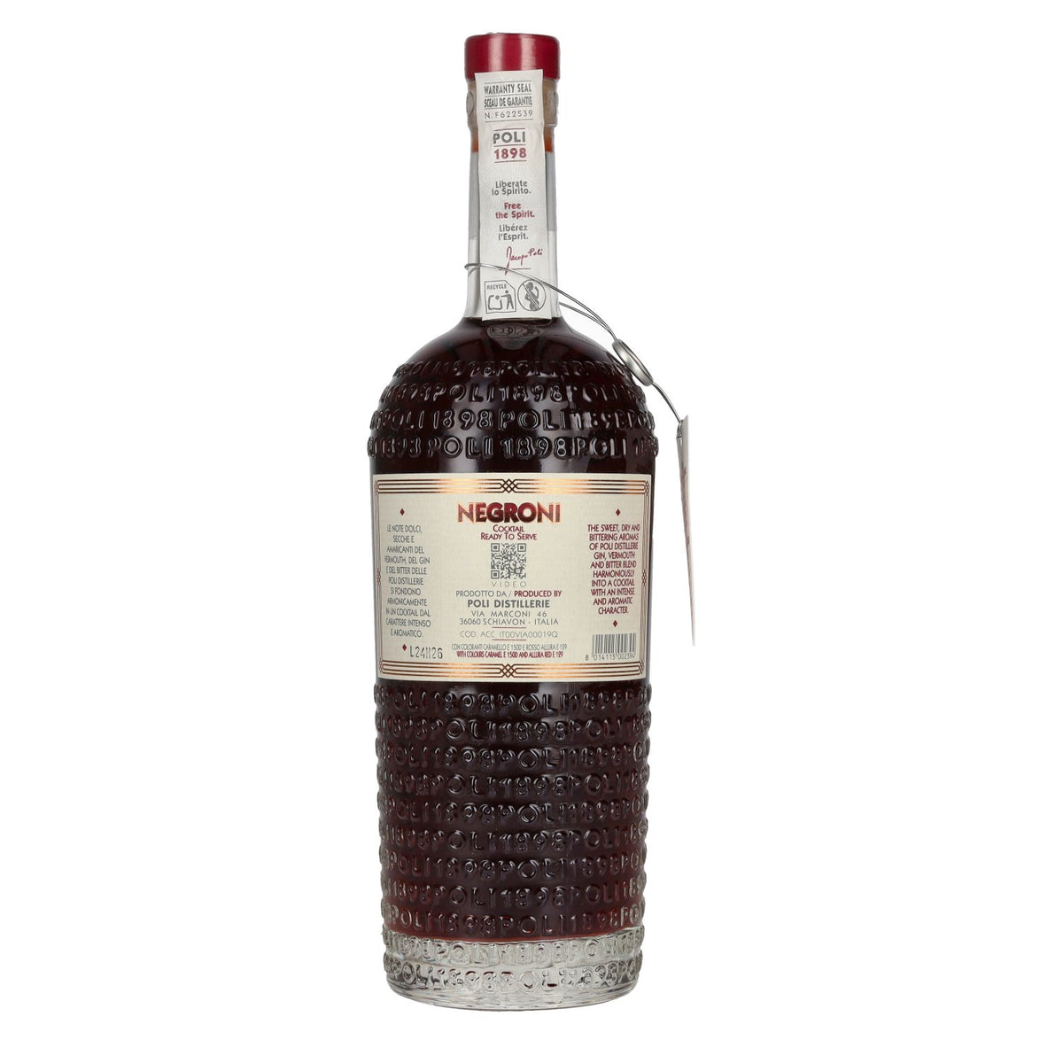Poli Negroni cocktaillikeur 25% vol. 0,7 l