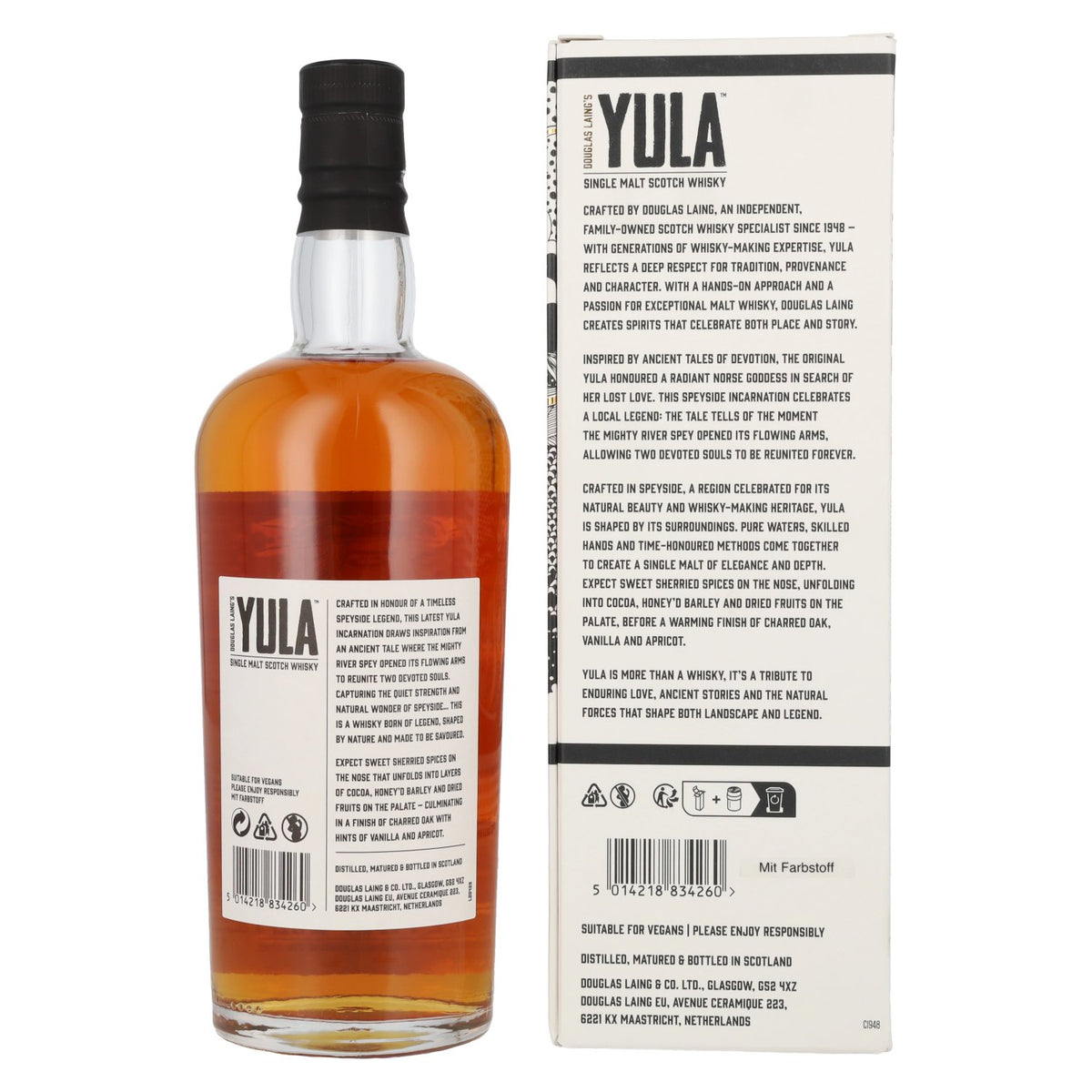 Douglas Laing YULA Speyside Single Malt Scotch Whisky 40% vol. 0,7 l in geschenkverpakking