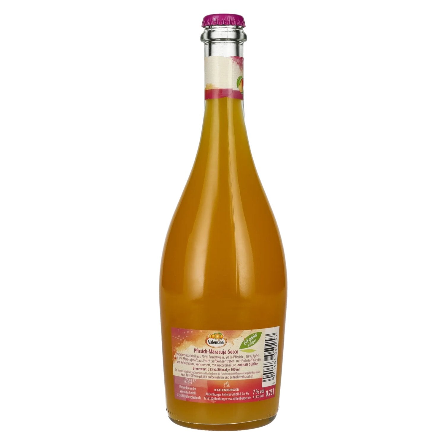 Katlenburger Valensina Perzik-Passievrucht Secco 7% Vol. 0,75l