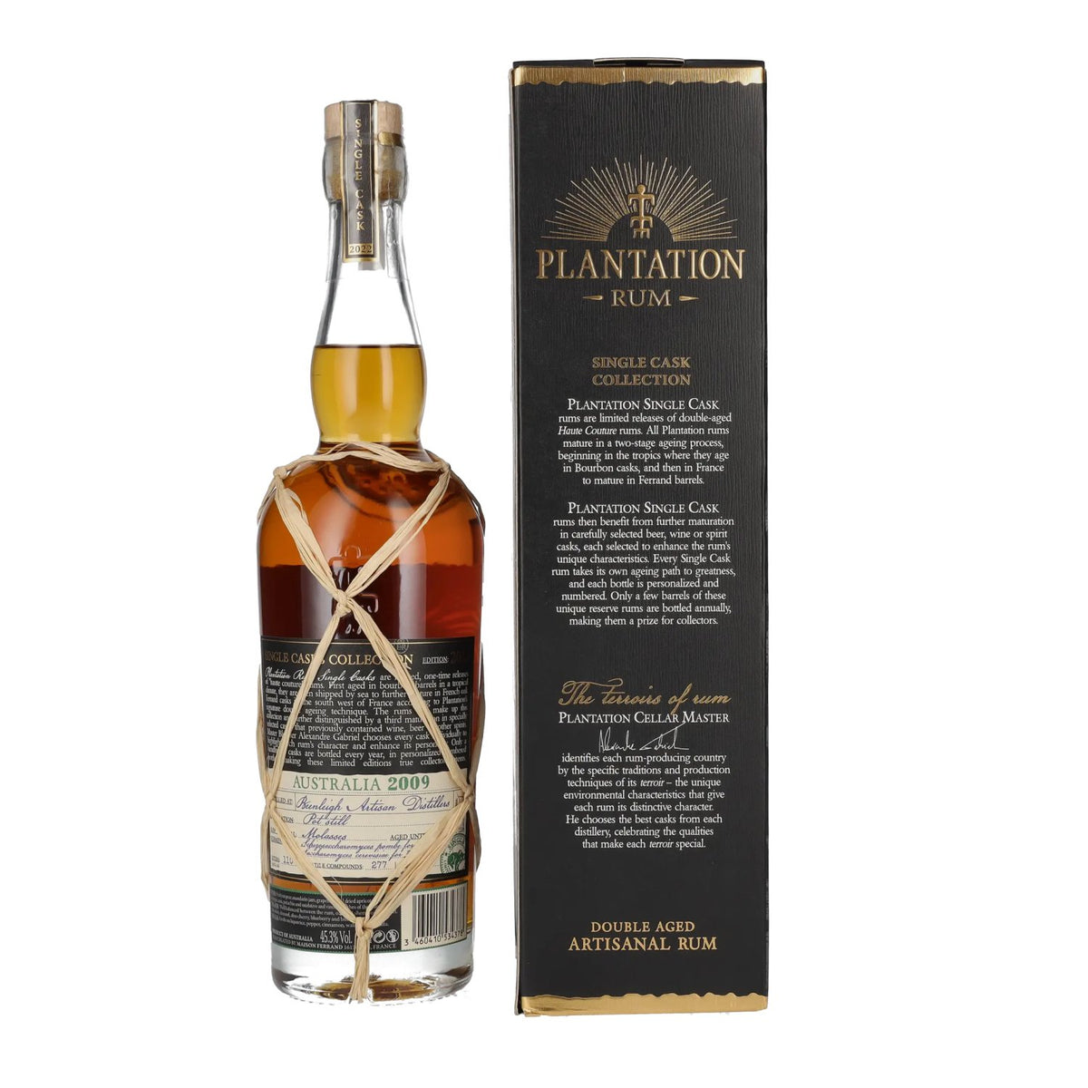 Plantation Rum AUSTRALIA Single Cask, finition au sherry Palo Cortado 2009, 45,3 % vol., 0,7 l, dans un coffret cadeau
