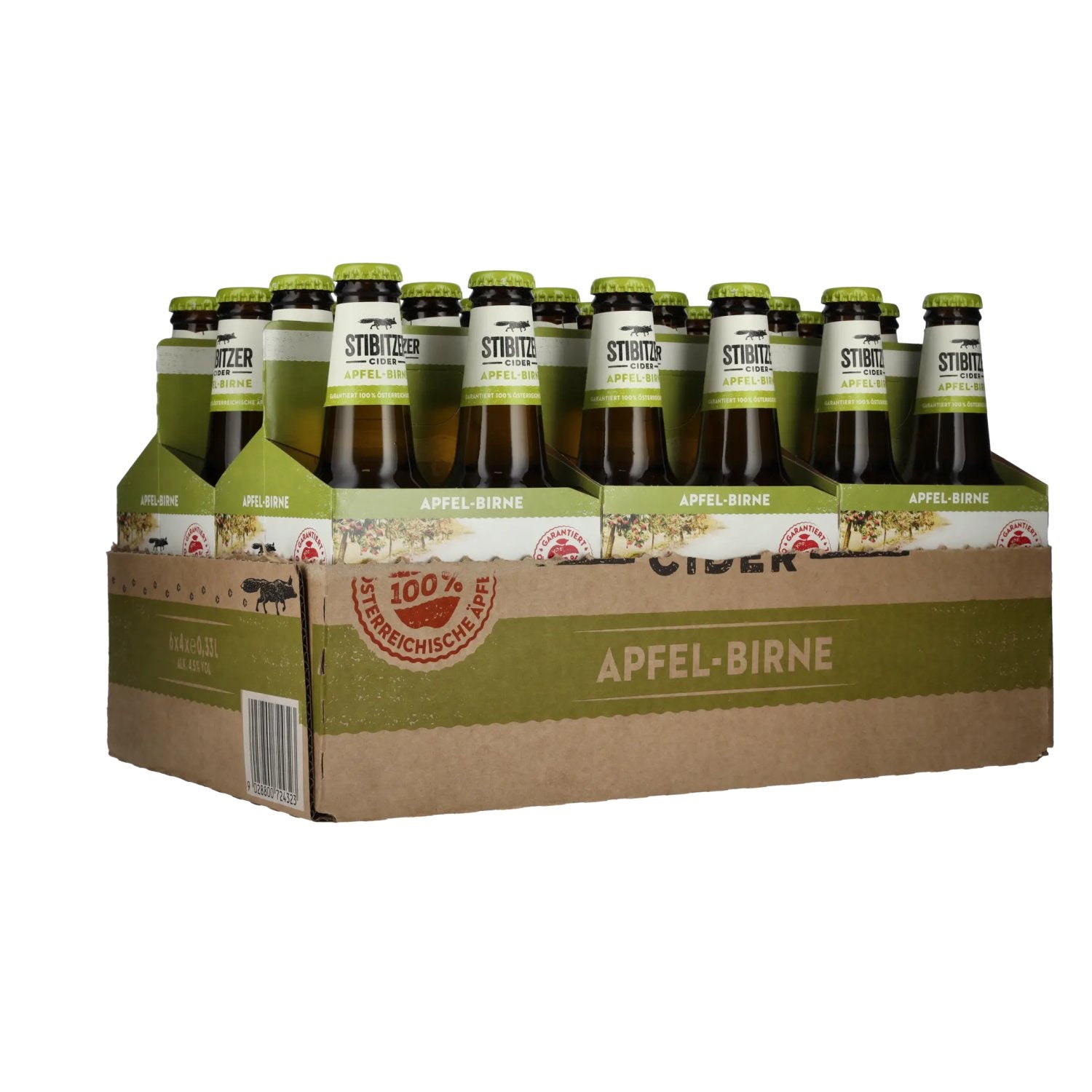 Stibitzer Apfel Birne Cider 4,5% Vol. 6x4x0,33l