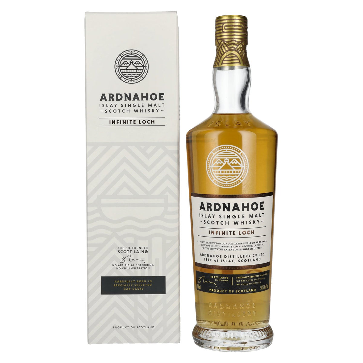 Ardnahoe Infinite Loch Islay Single Malt Scotch Whisky 50% vol. 0.7 l in a gift box