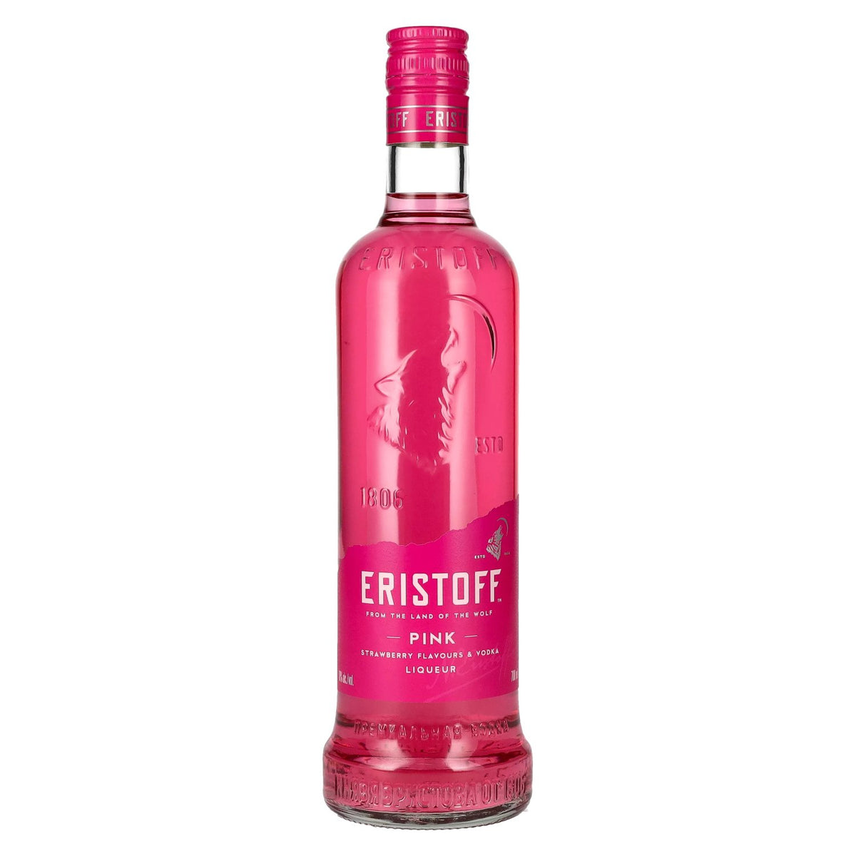 Eristoff PINK, arômes de fraise et liqueur de vodka, 18 % vol., 0,7 l