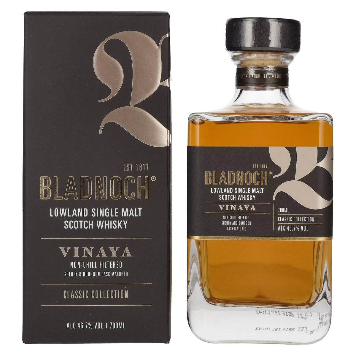 Bladnoch VINAYA Lowland Single Malt Scotch Whisky 46,7% vol. 0,7 l in geschenkverpakking