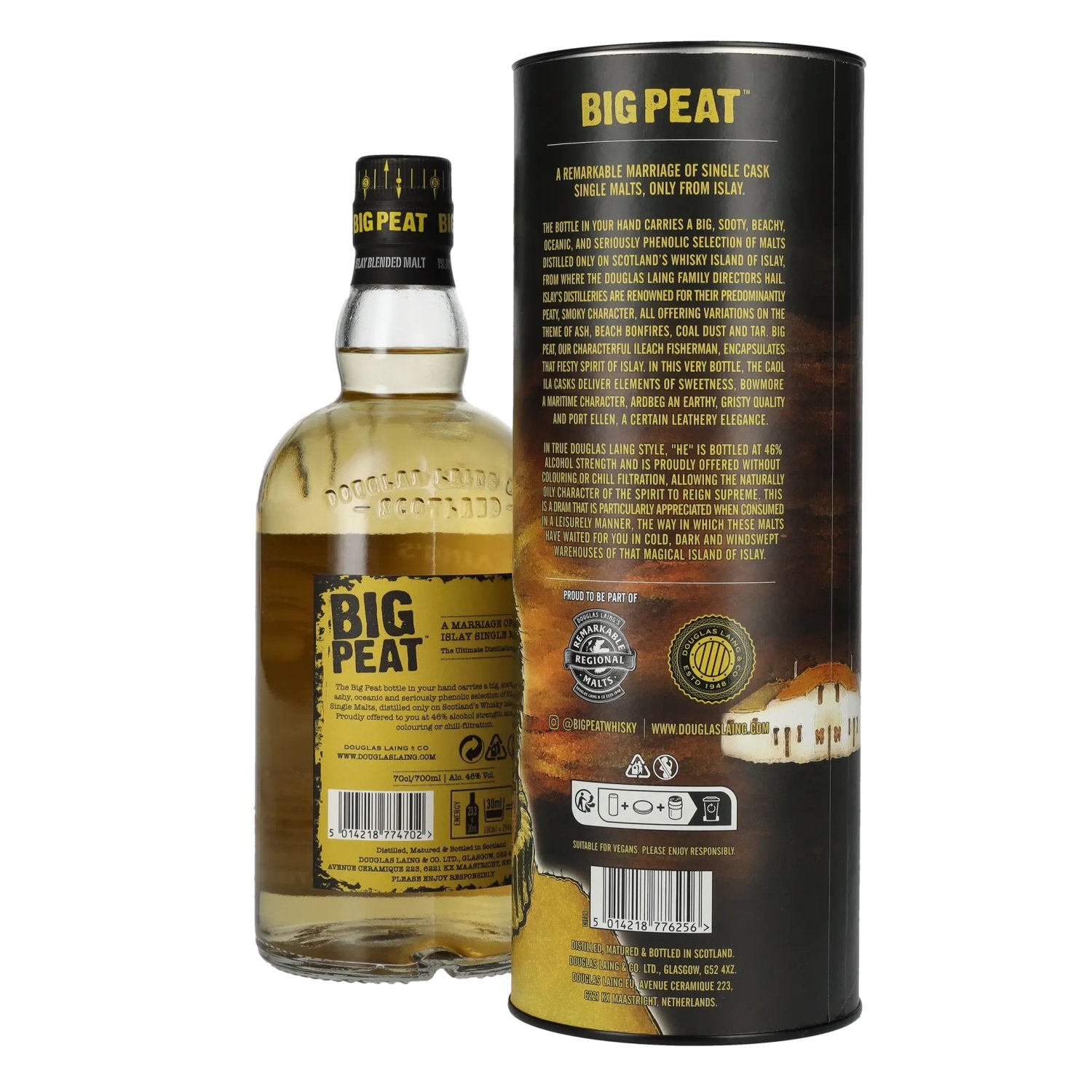 Douglas Laing BIG PEAT Small Batch Islay Blended Malt 46% Vol. 0,7l in Geschenkbox