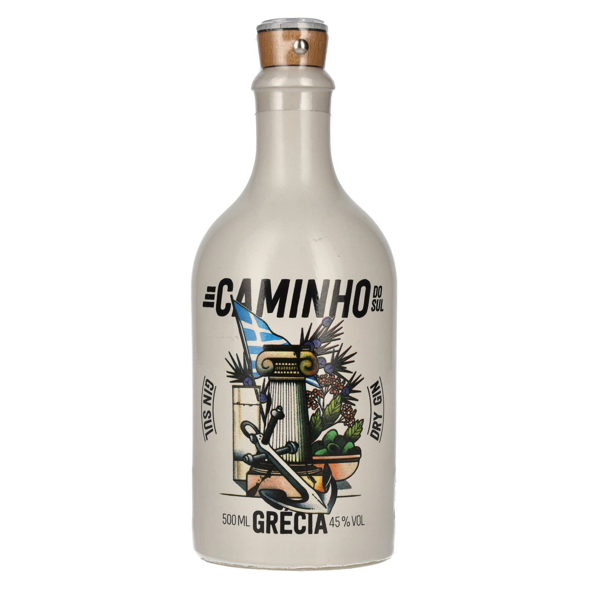Gin Sul Caminho Do Sul Grécia Dry Gin Édition limitée 2021 45 % vol. 0,5 l