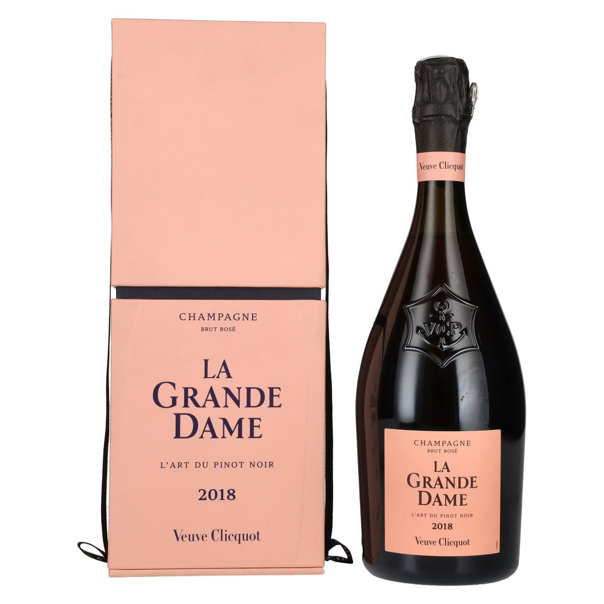 Champagne Veuve Clicquot LA GRANDE DAME Brut ROSÉ 2018 12,5 % vol. 0,75 l dans un coffret cadeau