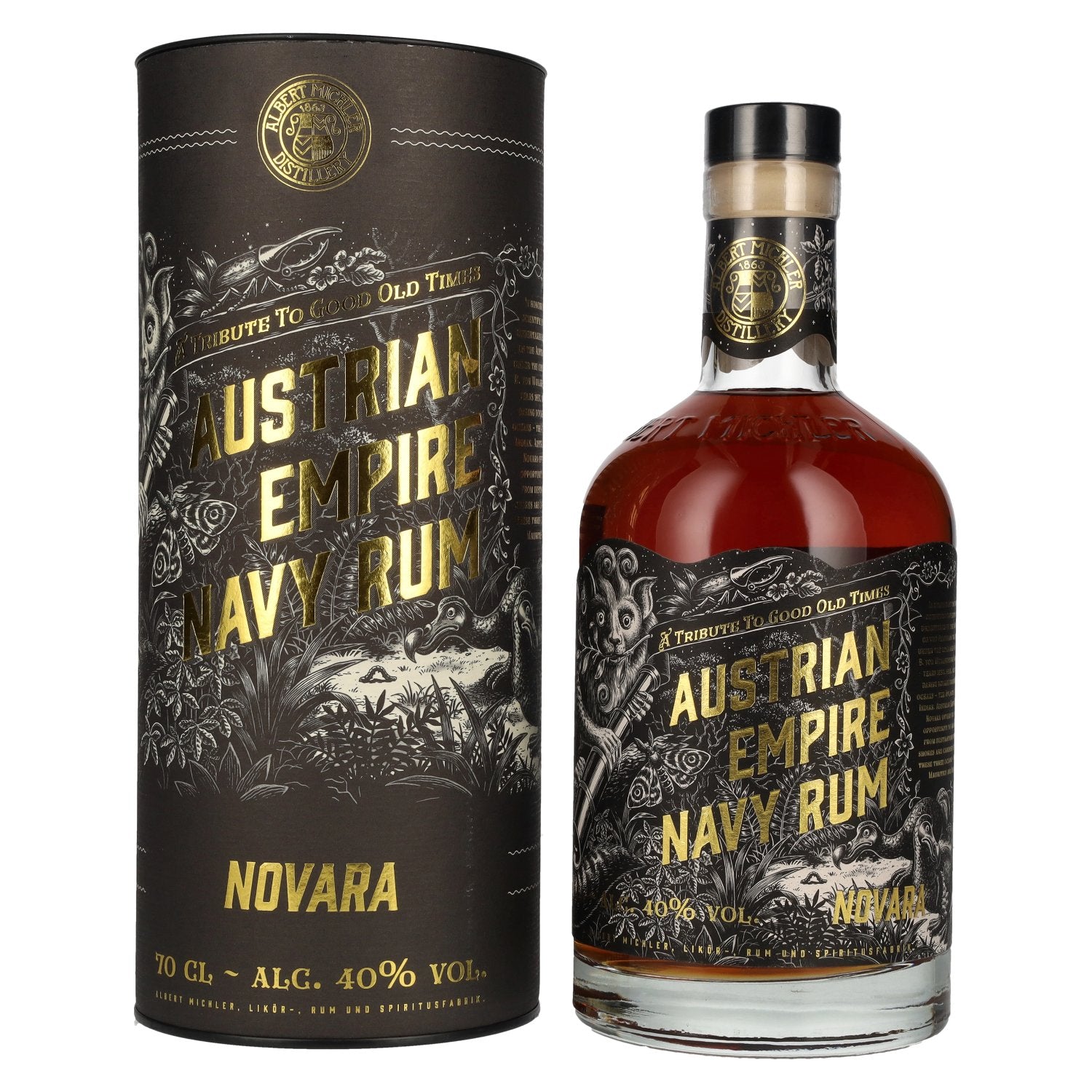 Austrian Empire Navy Rum NOVARA 40% Vol. 0,7l in geschenkverpakking
