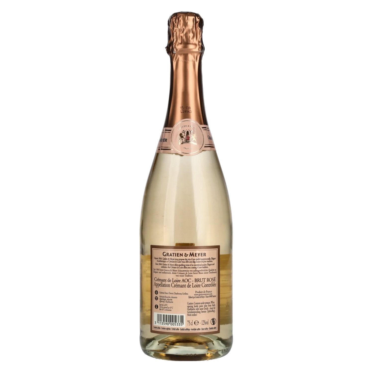 Gratien & Meyer Crémant de Loire Brut-Rosé 12% Vol. 0,75l