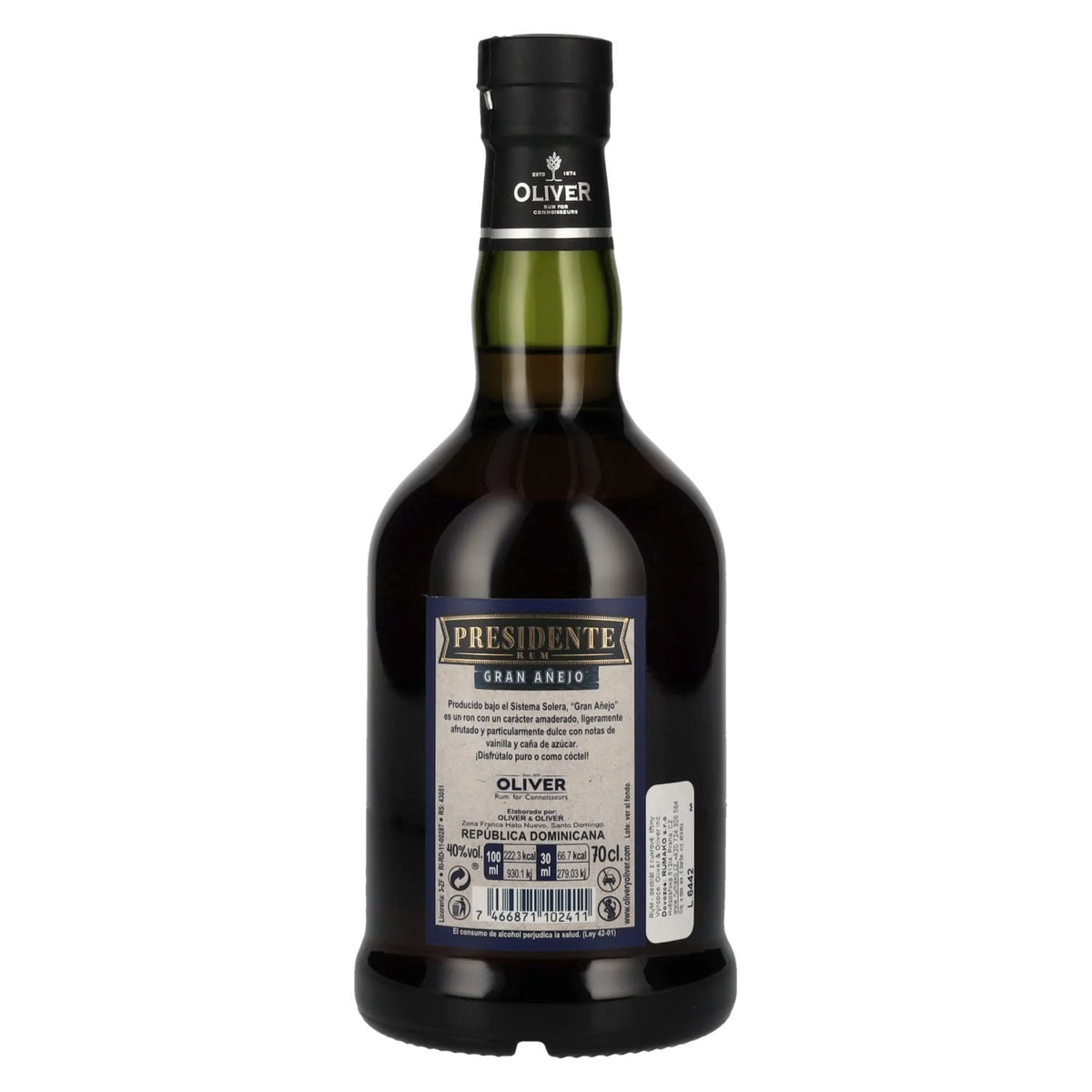 Presidente Marti Gran Añejo Rum 40% vol. 0.7 l