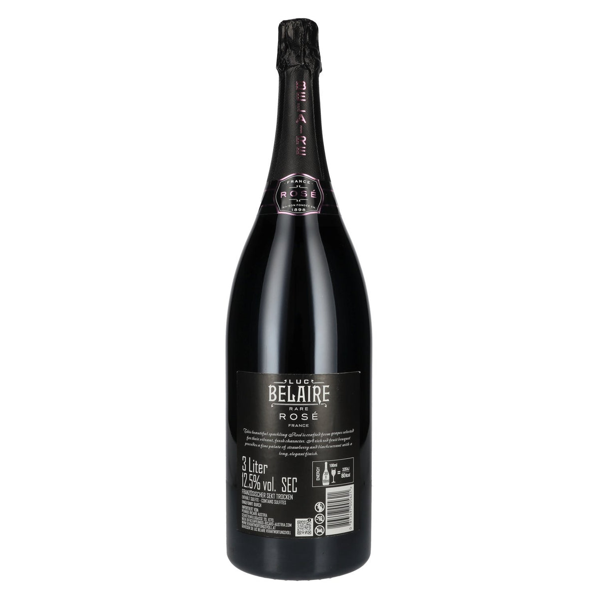 Luc Belaire Rare Rosé Fantôme Edition 12.5% ABV 3l with LED sticker