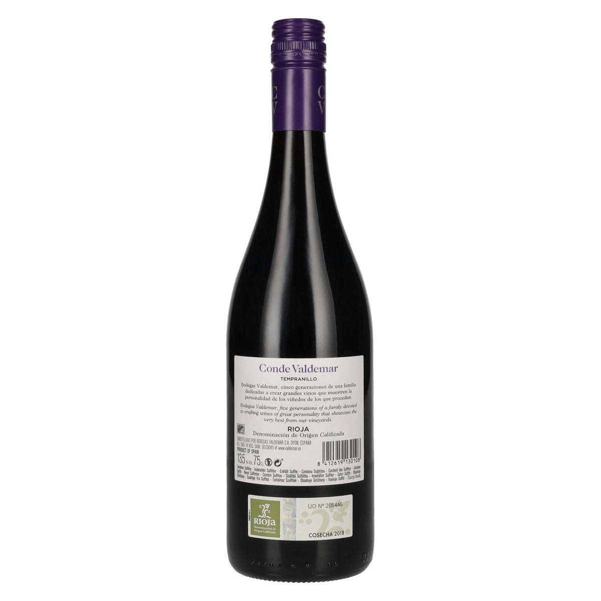 Conde Valdemar Tempranillo Rioja DOC 2018 13,5 % vol. 0,75 l