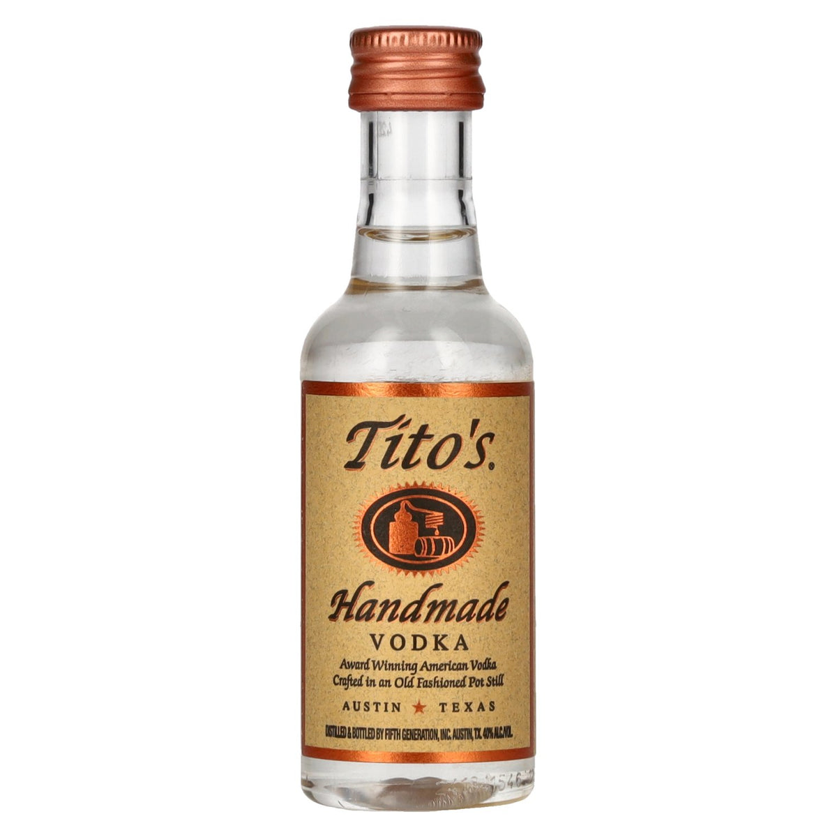 Tito's Handmade Vodka 40% ABV 0.05 l PET