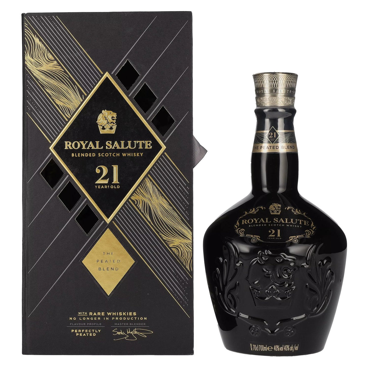 Royal Salute 21 ans d'âge THE PEATED BLEND 40 % vol. 0,7 l dans un coffret cadeau