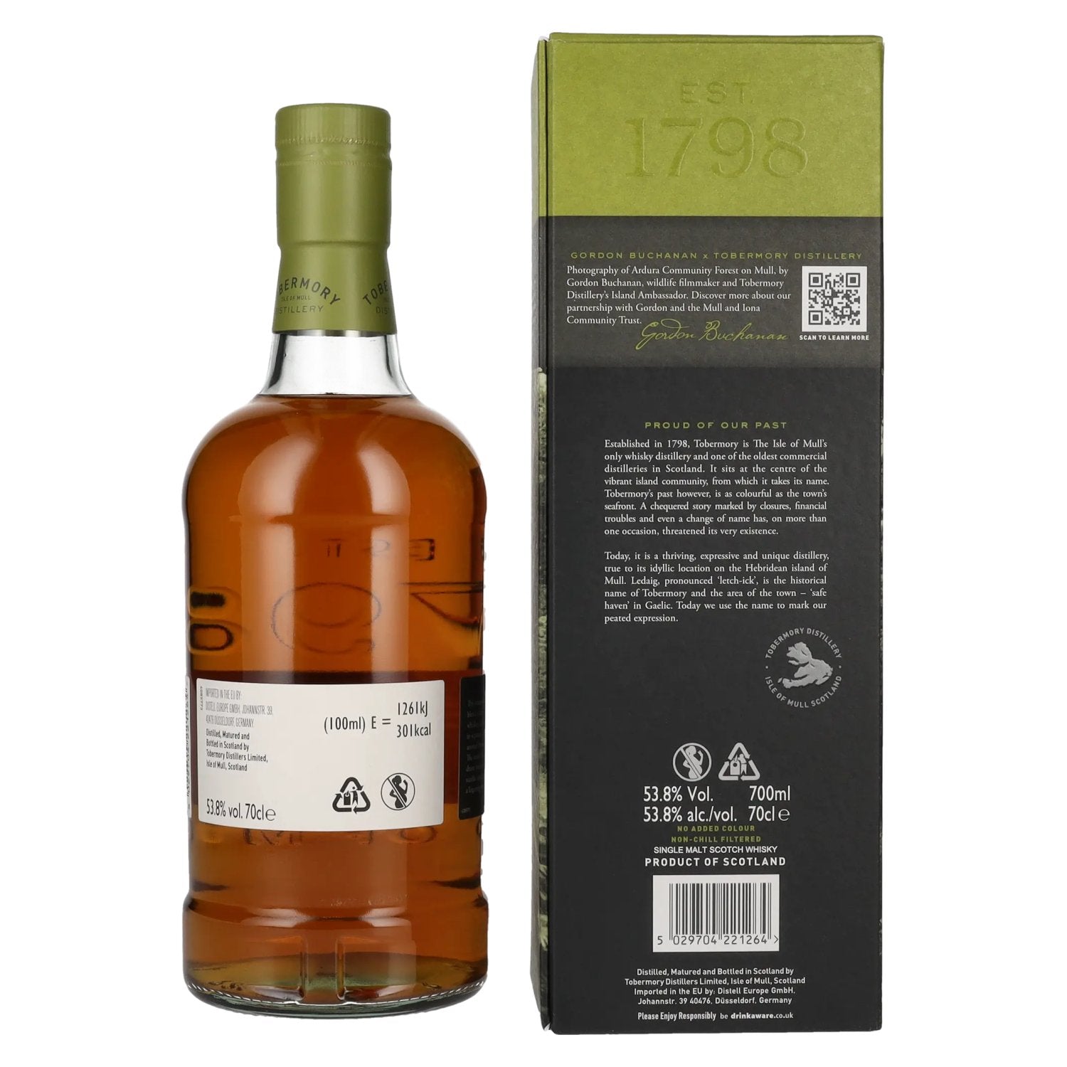 Ledaig Triple Wood Single Malt Scotch Whisky Limited Edition 53,8% Vol. 0,7l in geschenkverpakking