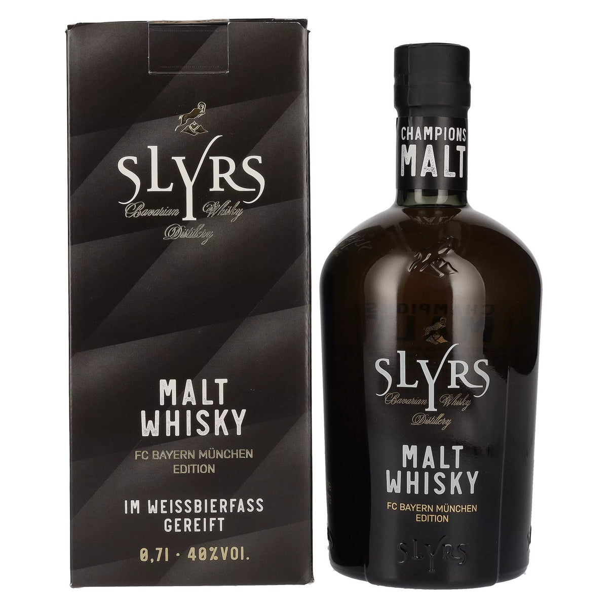 Slyrs FC Bayern Munich Champions Malt Whisky 40% ABV, 0.7l, in a gift box