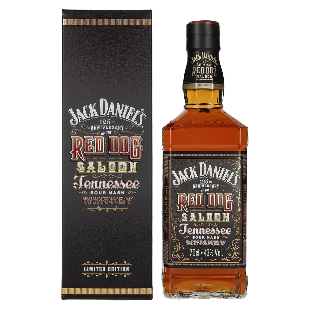 Jack Daniel's RED DOG SALOON Tennessee Whiskey 43% vol. 0.7l in a gift box