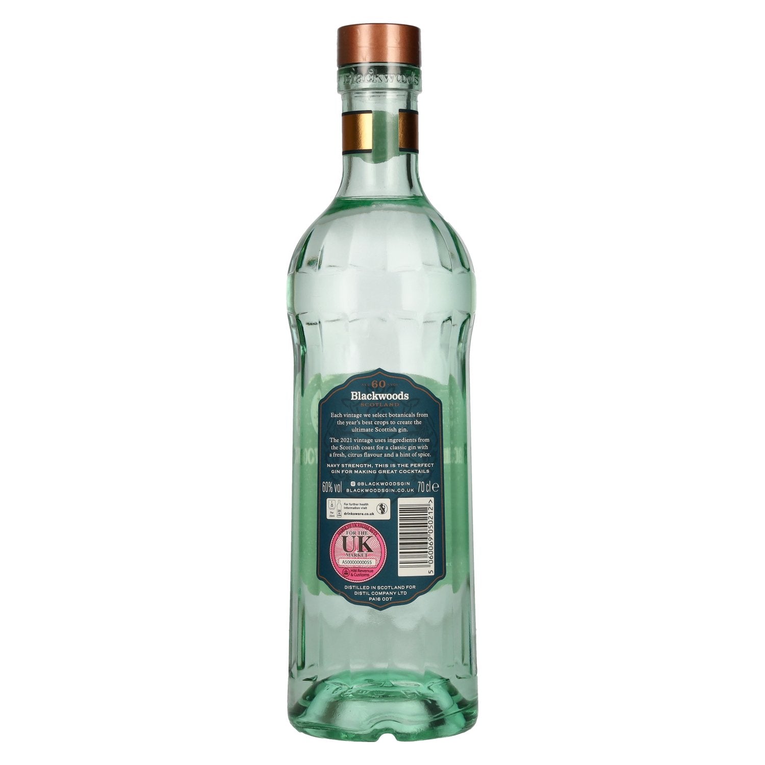 Blackwoods Vintage Gin Navy Strength 60% ABV 0.7l