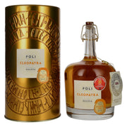 Poli Grappa Cleopatra Moscato Oro 40% vol. 0.7 l in a tin box