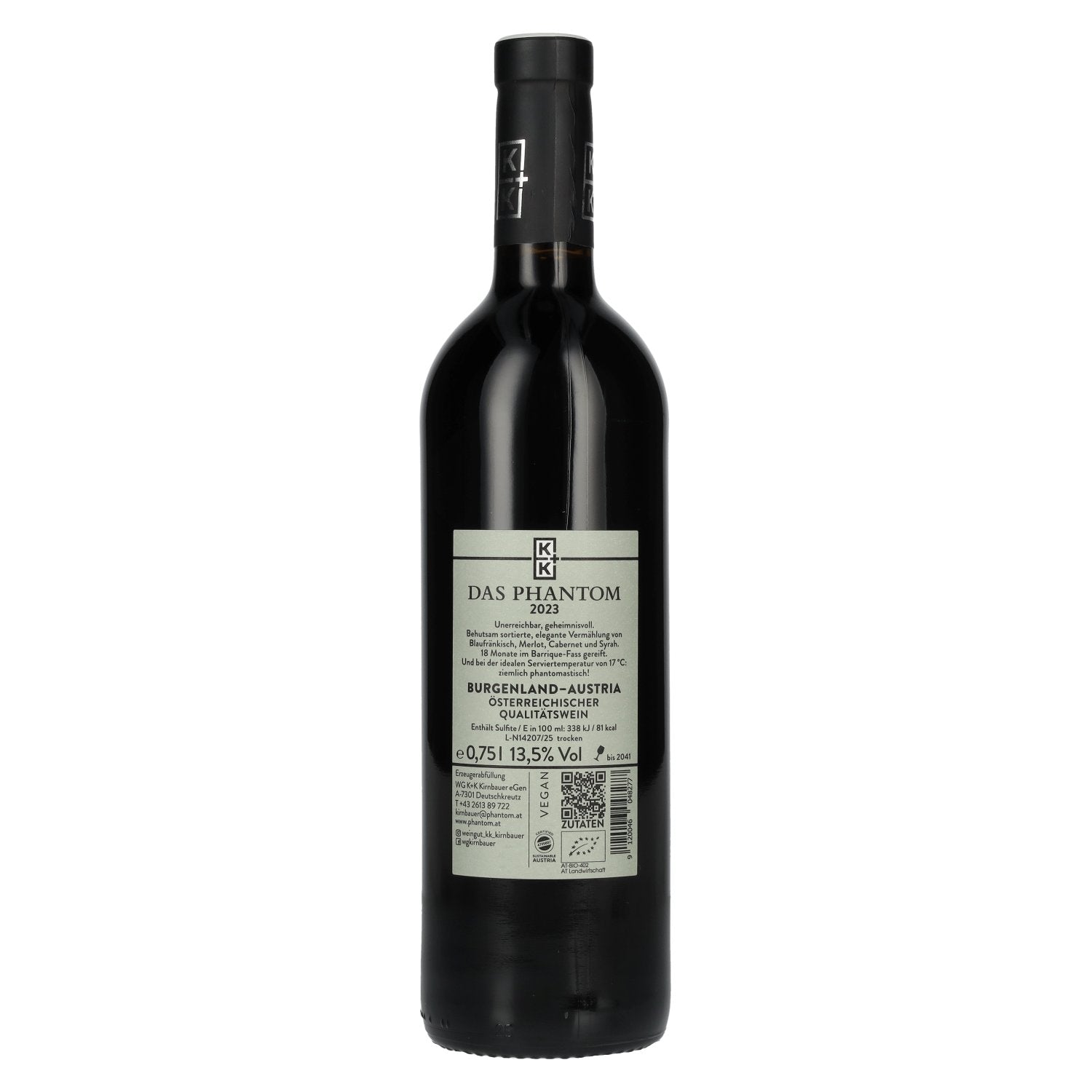 K+K Kirnbauer DAS PHANTOM 2023 13,5% Vol. 0,75l