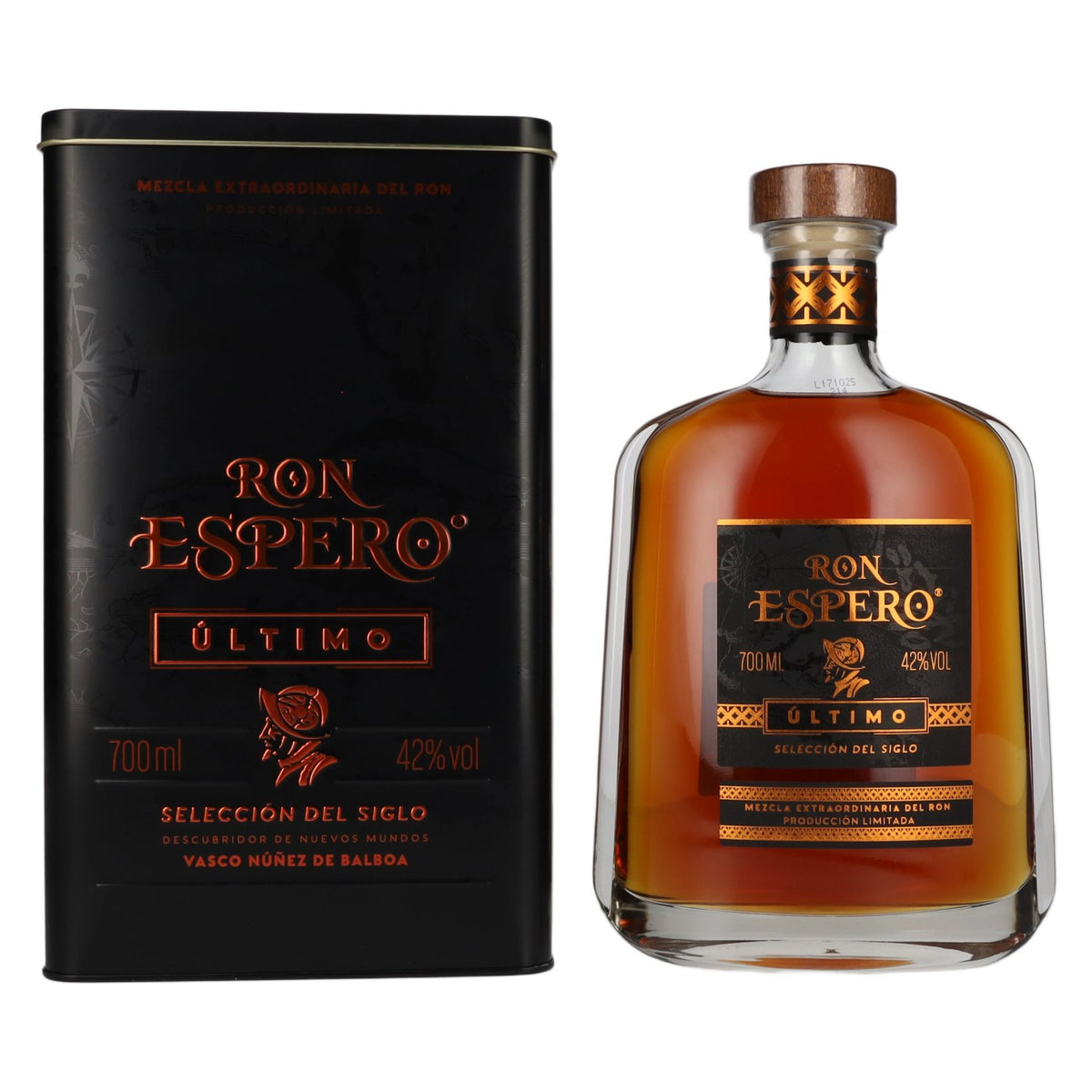 Ron Espero ÚLTIMO Selección del Siglo Limited Edition 42% ABV 0.7l in a tin box