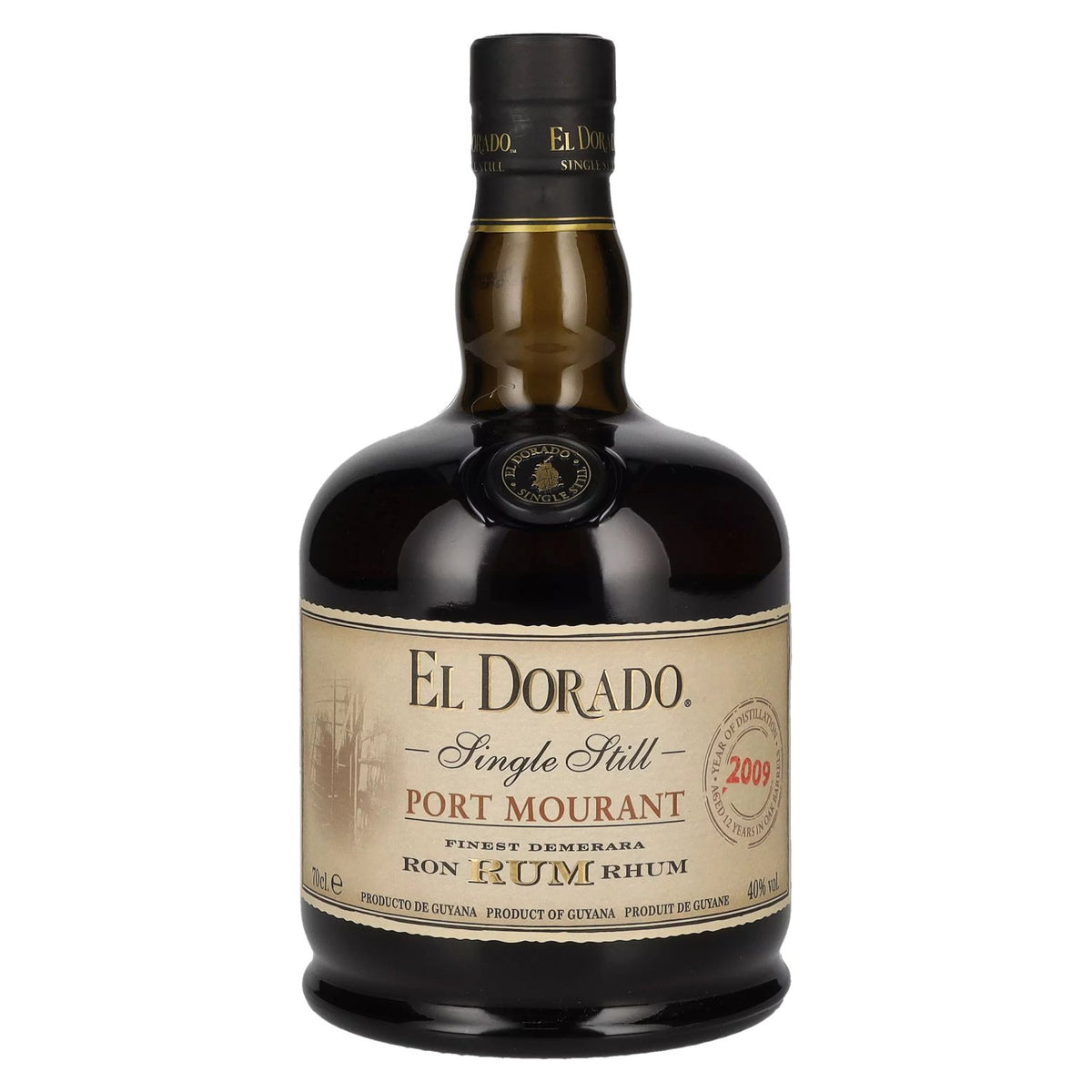 El Dorado Single Still PORT MOURANT Finest Demerara Rum 2009 40% vol. 0,7 l