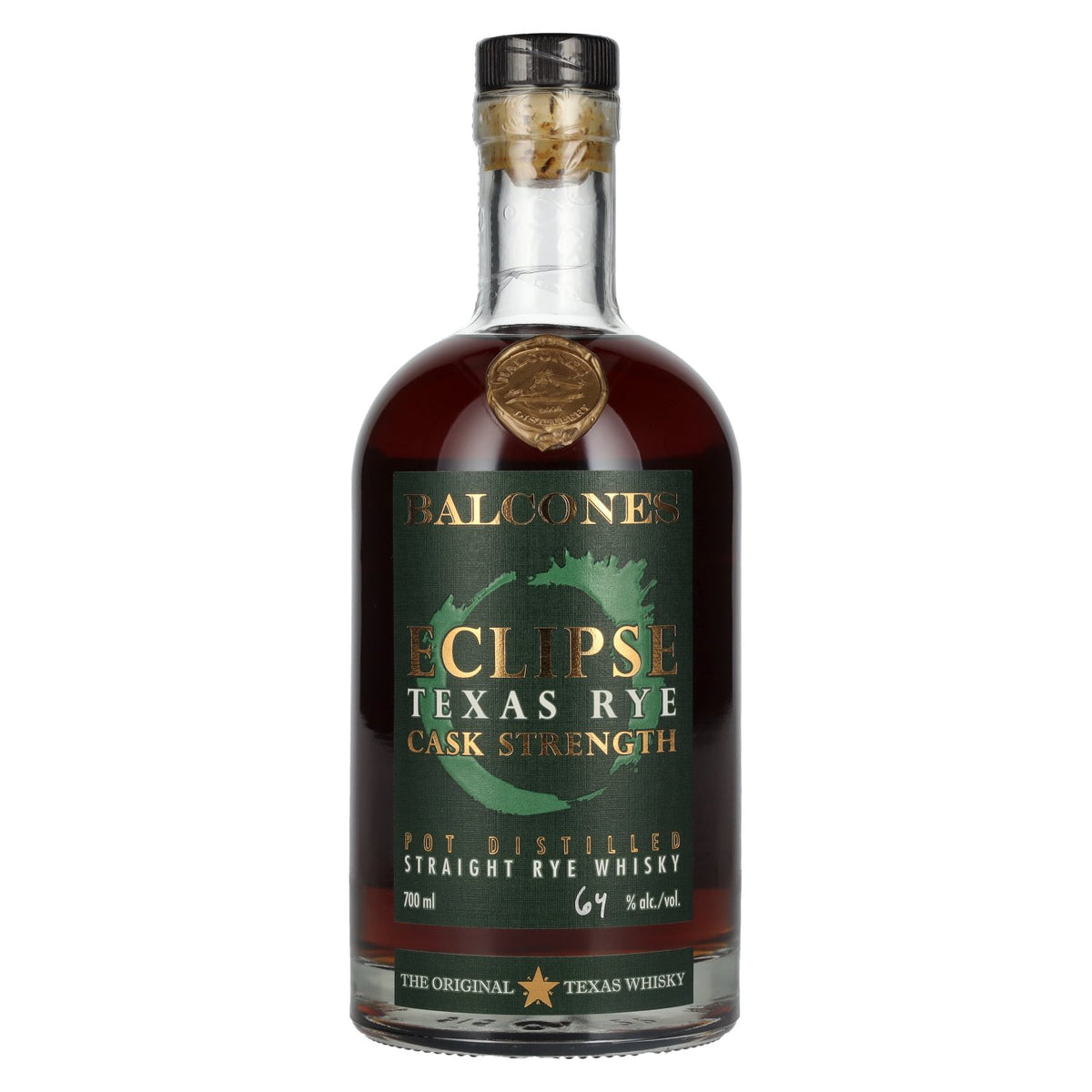 Balcones ECLIPSE TEXAS RYE Cask Strength Rye Whisky 64% vol. 0.7 l
