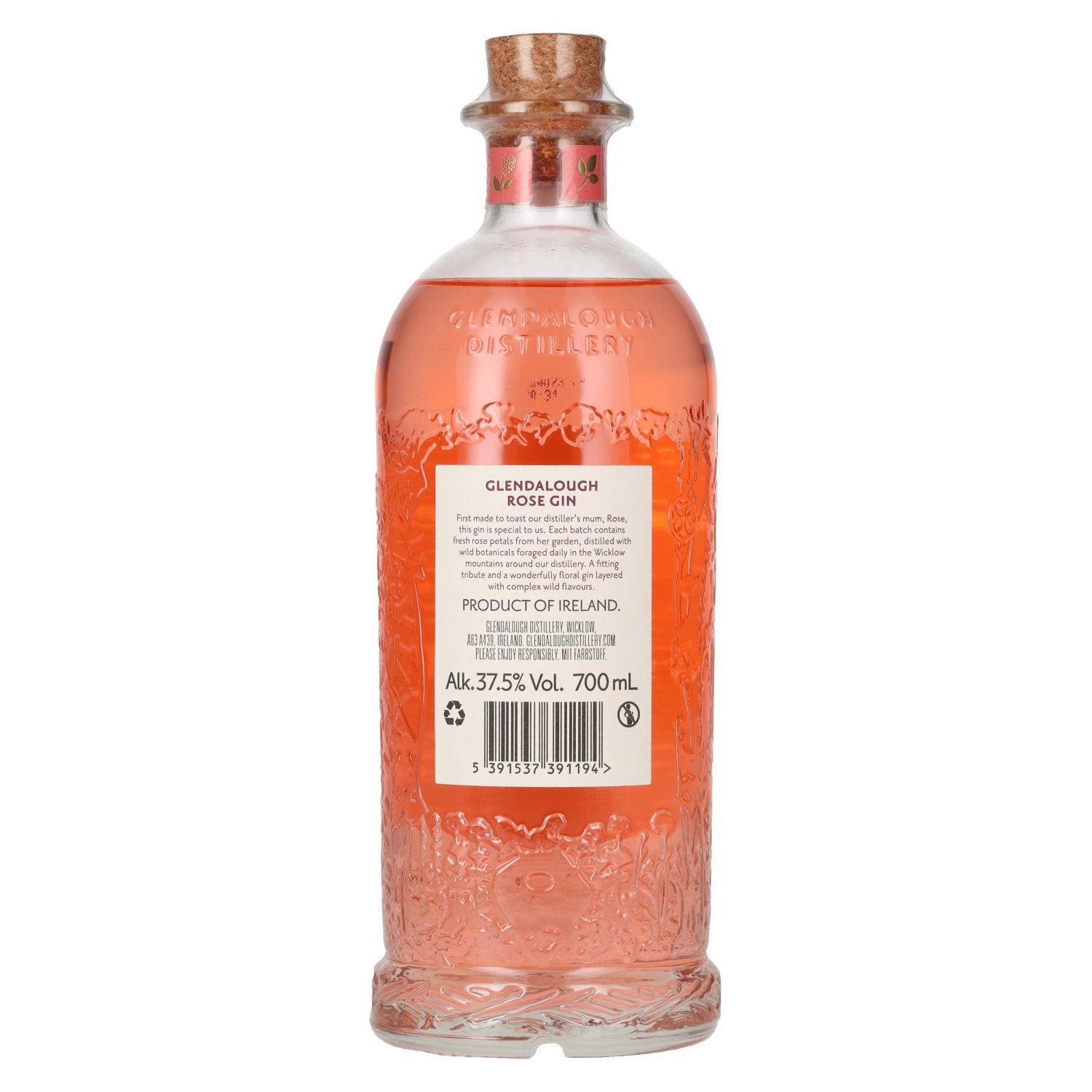 Glendalough Wild Rose Gin 37,5% Vol. 0,7l
