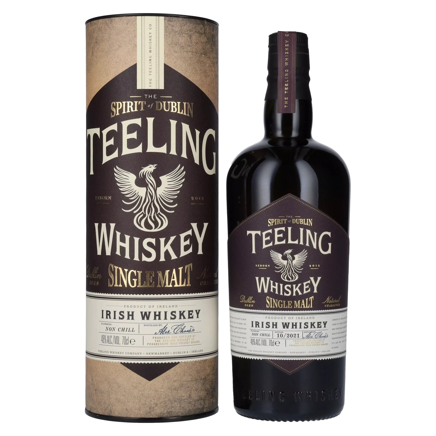 Teeling Whiskey SINGLE MALT Irish Whiskey 46% Vol. 0,7l in Geschenkbox