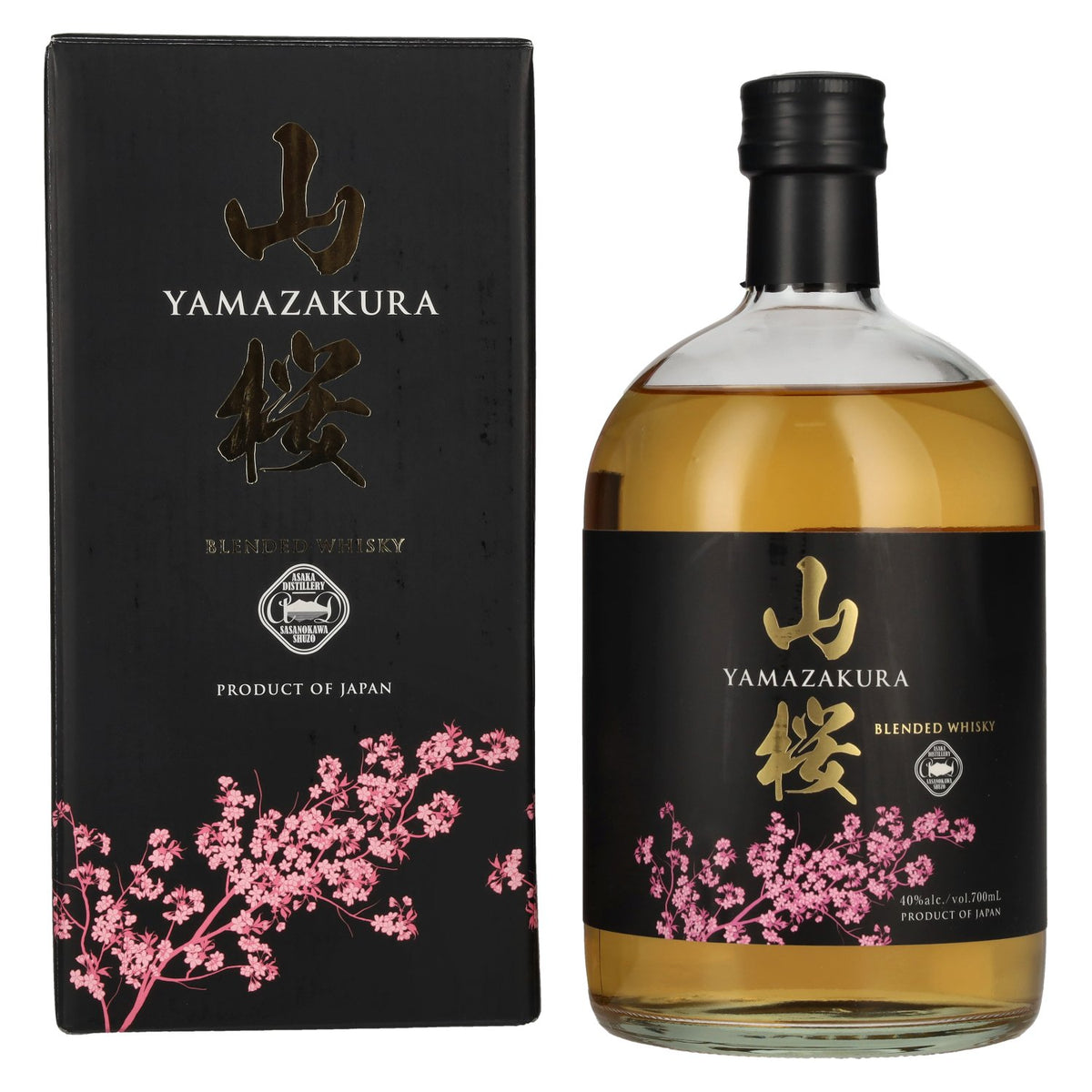 Yamazakura Blended Whisky Black Label 40% ABV 0.7l in a gift box