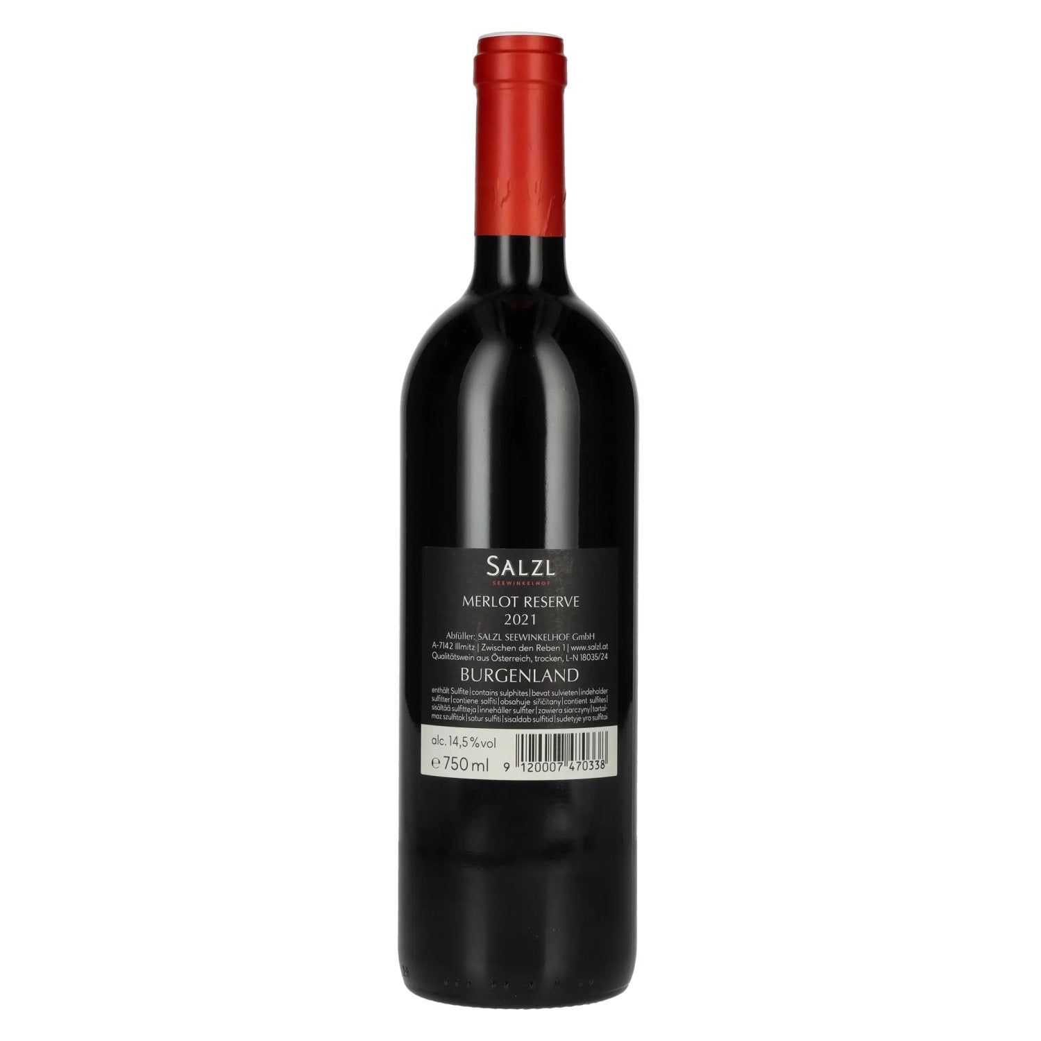 Salzl Merlot Reserve 2021 14,5% Vol. 0,75l